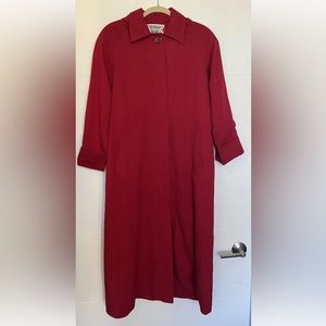 Marvin Richards | Trench Coat | Removable Hood | Red | Size 4P